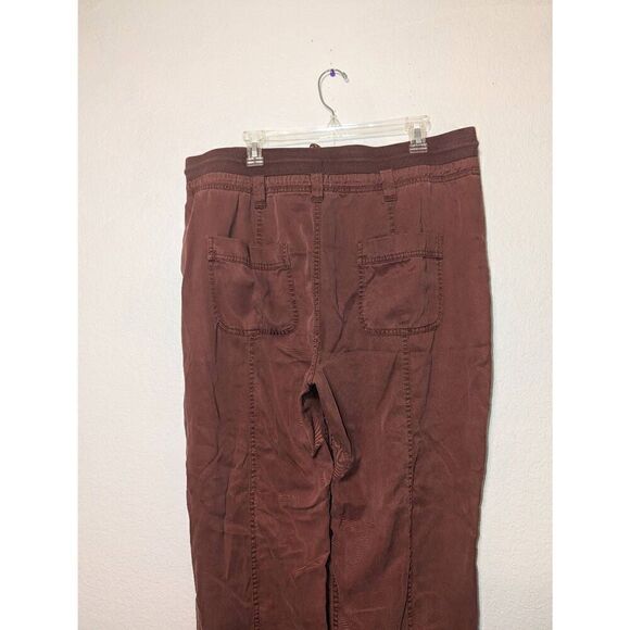 Women's Anthropologie Pilcro Nomad Joggers Burnt Drawstring Pockets Size Lg Tall - Picture 4 of 16